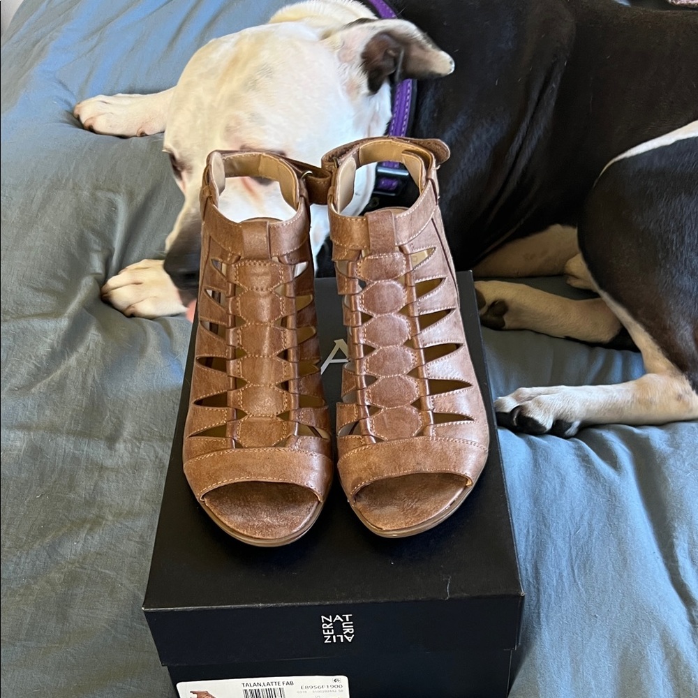 Naturalizer Women's Brown Gladiator Sandals